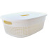 Canasto organizador c/tapa 38x28x15cm Canasto Organizador C/tapa 38x28x15cm