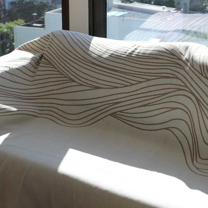 Manta para sillón y cama con diseños marrón 180 x 230 cm