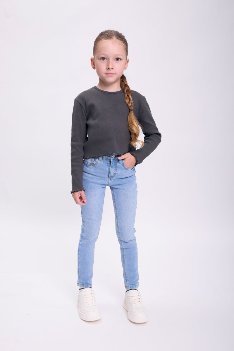 Pantalón jean skinny - Azul Claro 