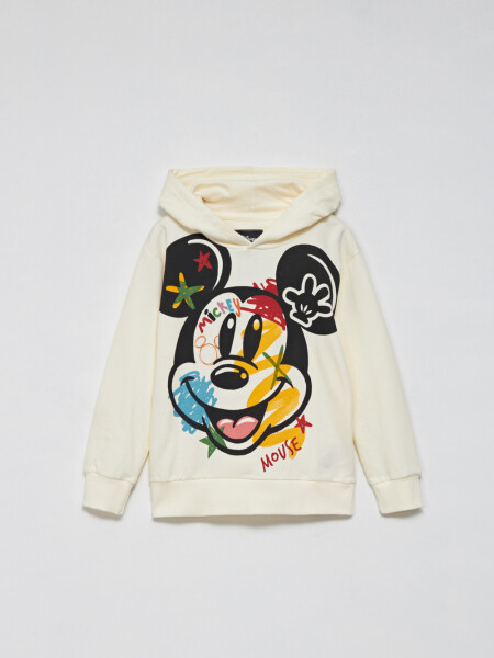 Hoodie deportivo liviano Mickey Disney- Crudo