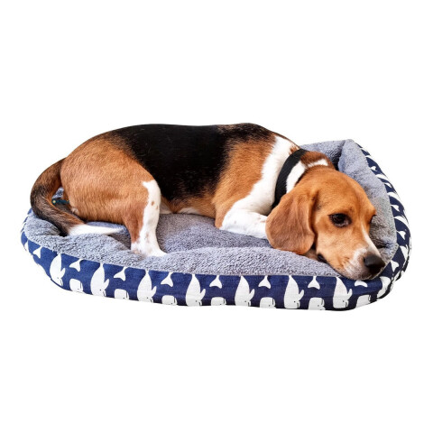 Cuna Cama Cucha Mascota Perro Gato Rectangular 70 X 48 Variante Ballenas