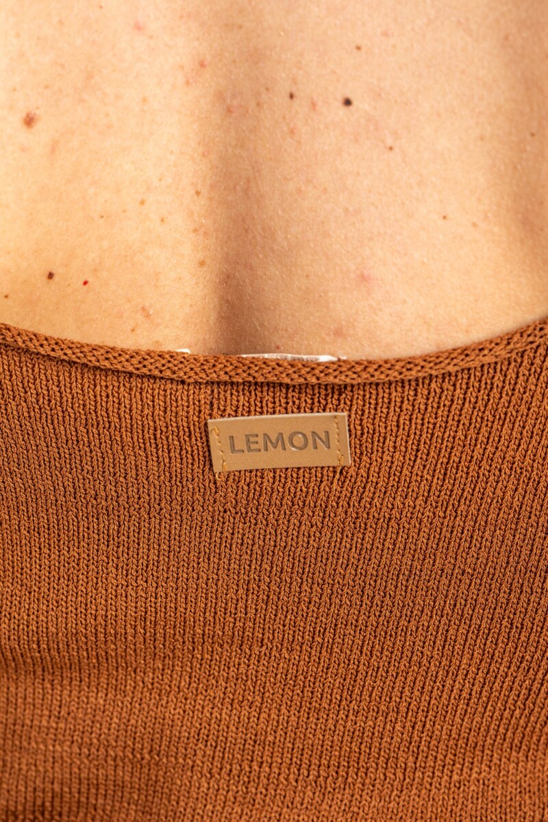 Top Tejido Marron