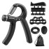 Set Hand Grip Ejercitador Mano Antebrazo Ajustable 10-60 Kg Imback Color Negro Set Hand Grip Ejercitador Mano Antebrazo Ajustable 10-60 Kg Imback Color Negro
