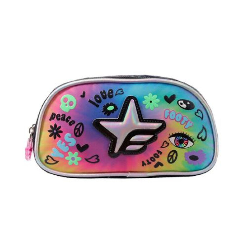 Cartuchera Footy 2 cierres- Amor y paz Cartuchera Footy 2 Cierres- Amor Y Paz