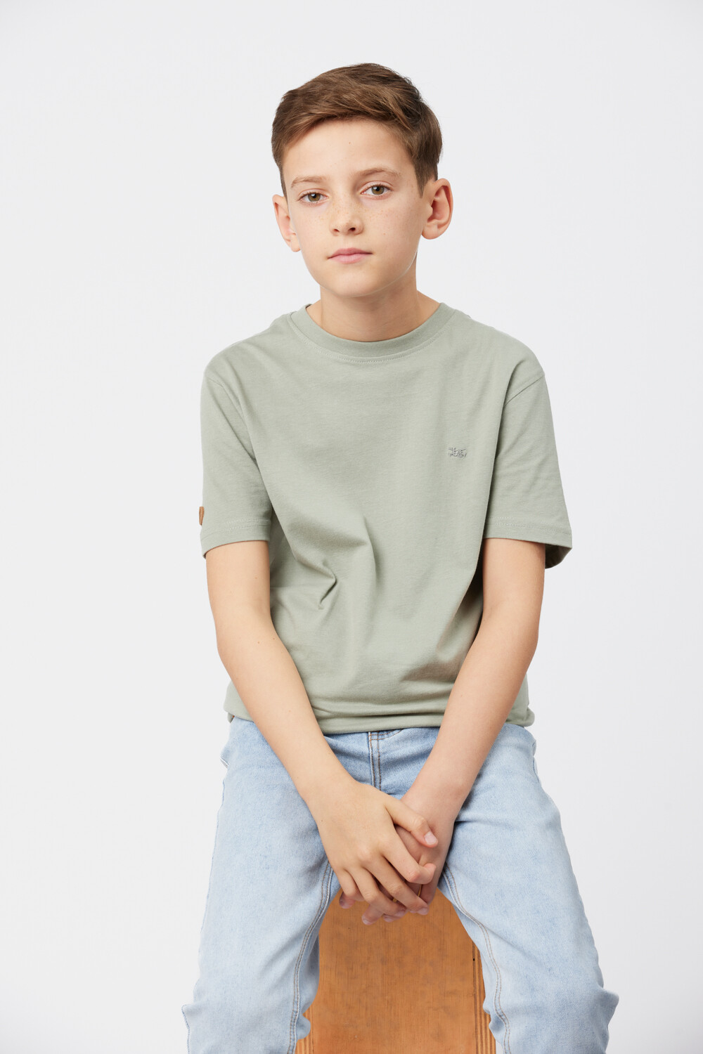 REMERA BÁSICA DE ALGODÓN Pistacho