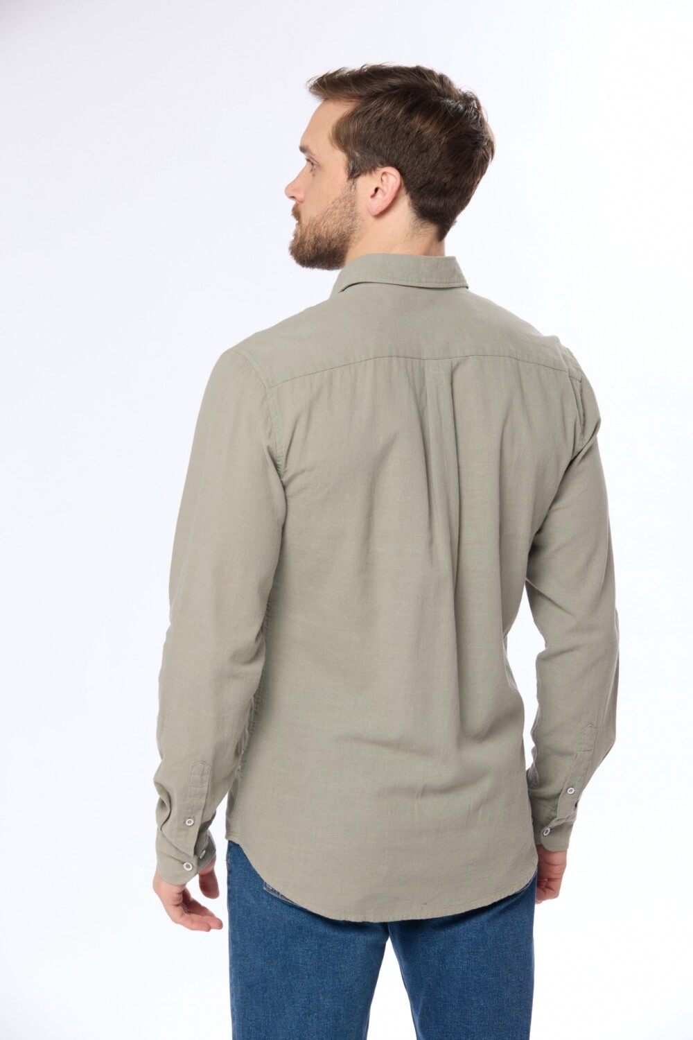CAMISA DE LINO Verde