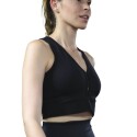 TOP DE LYCRA CON ALGODÓN EN V NEGRO
