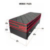 Sommier Colchón Petra 1 Plaza 30cm Espuma De Alta Densidad Reversible 150kg Negro Sommier Colchón Petra 1 Plaza 30cm Espuma De Alta Densidad Reversible 150kg Negro