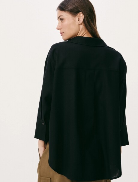 CAMISA MANGA LARGA NEGRO