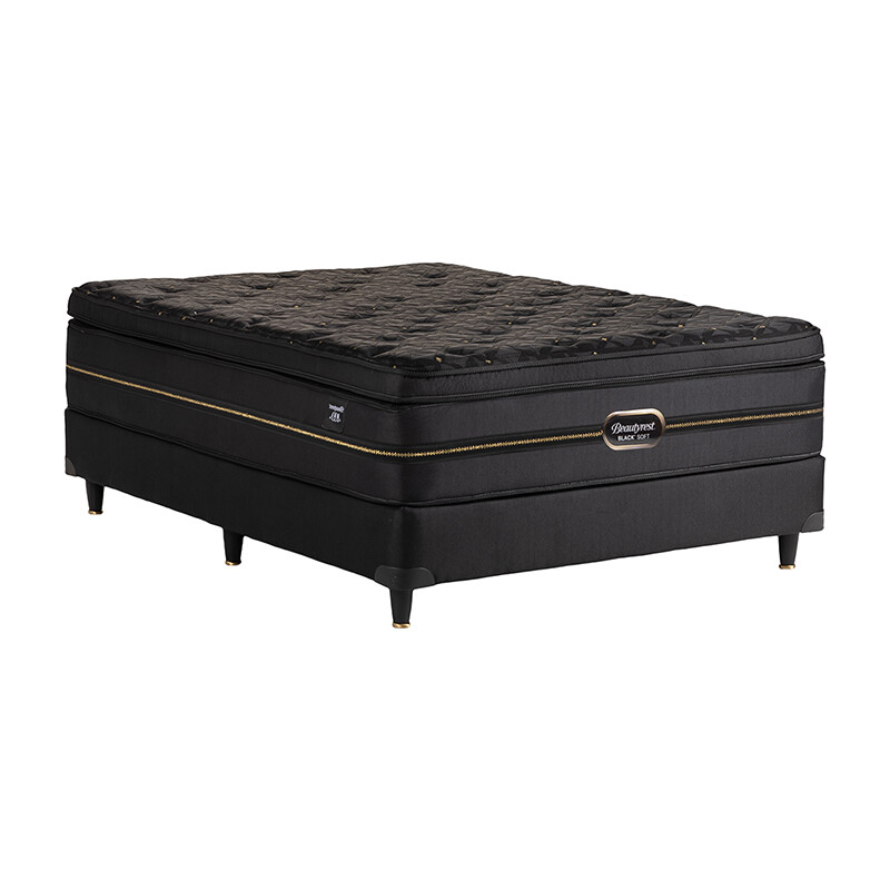 Sommier Simmons Beautyrest Black Soft 1.40 x 1.90 2 Plazas