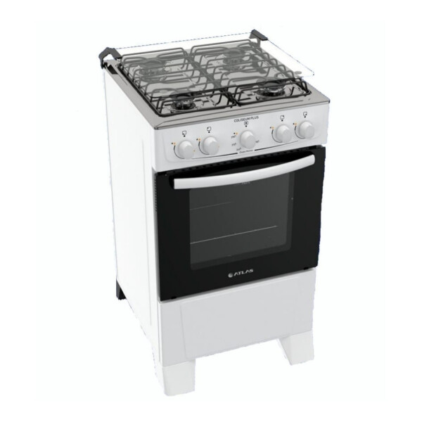 COCINA ATLAS 4H COLISEUM PLUS A GAS BLANCA Unica