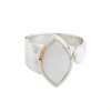 Anillo Oval-Plata 925 Ajustable-Piedra Nacar-AN3366 conpiedra