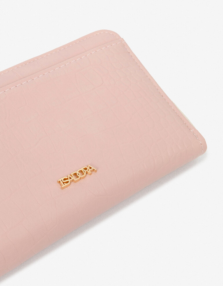 Ficheros Zip Round Billetera Formato Fichero - Rosa Claro