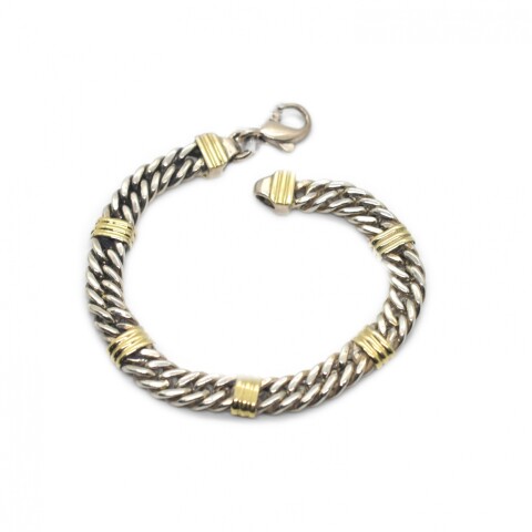 Pulsera en Oro y Plata 925 Pulsera en Oro y Plata 925