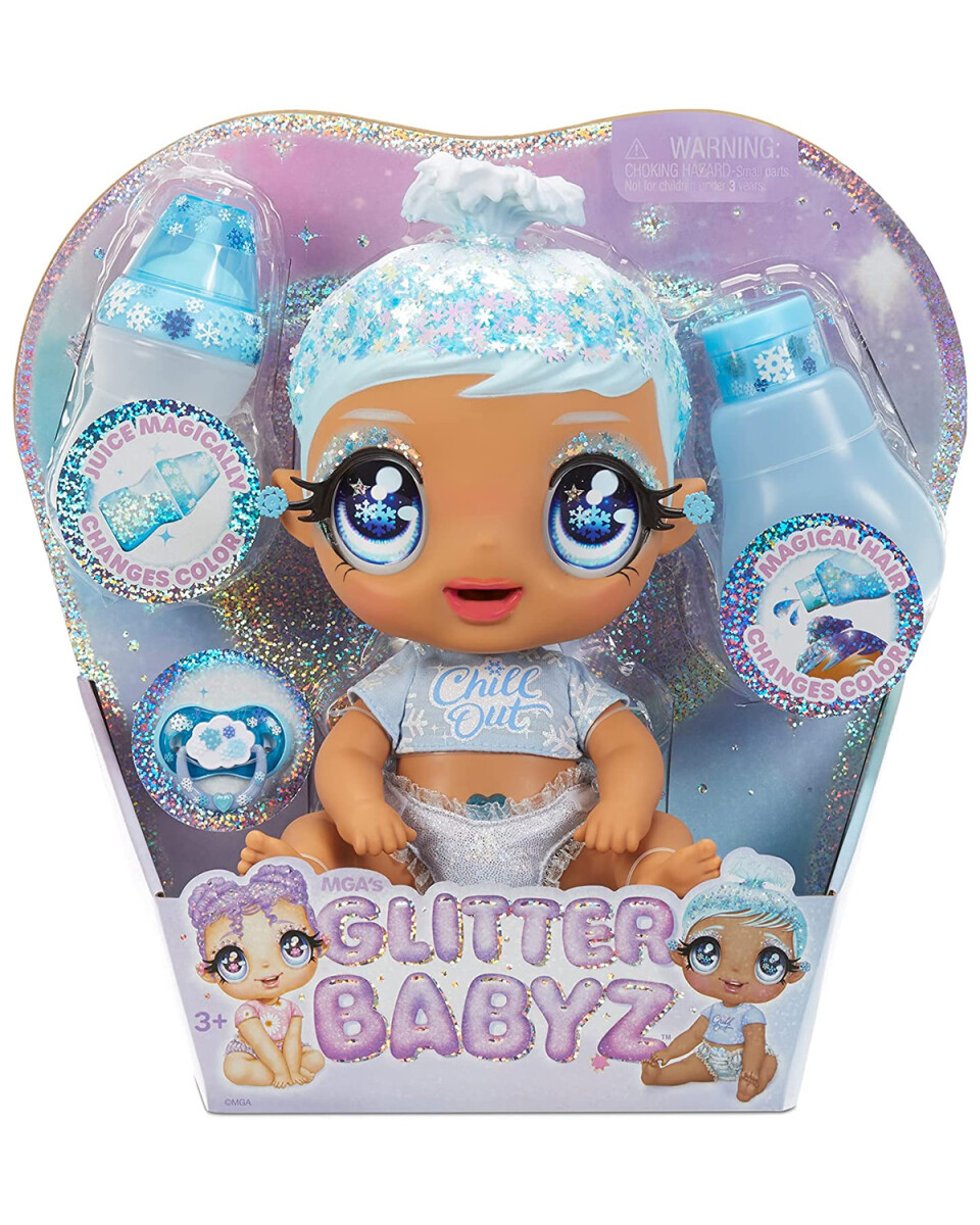 Bebote Glitter Babyz cambia de color con accesorios - January Snowflake 