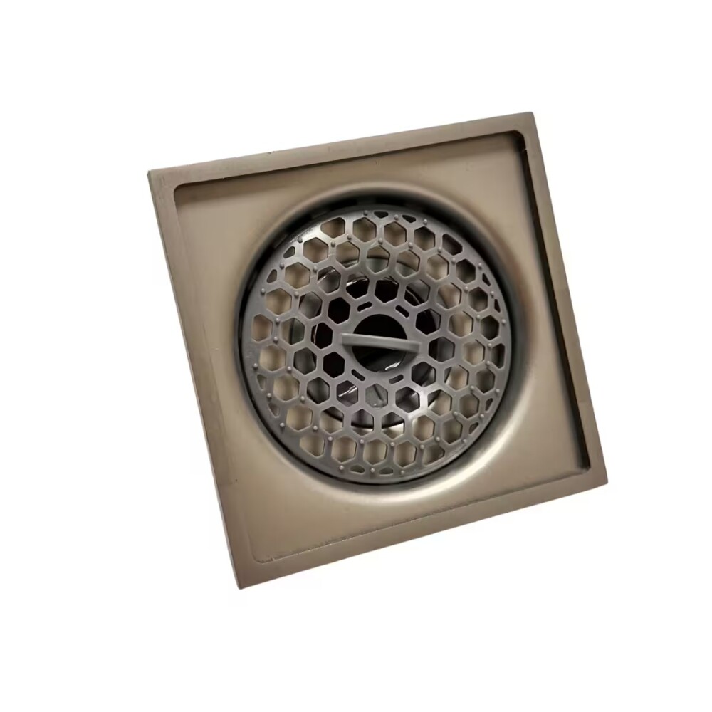 Rejilla cromada con anti insectos 10x10cm DMC Rejilla Cromada Con Anti Insectos 10x10cm Dmc