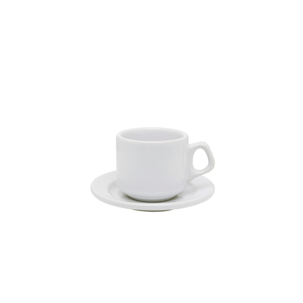 Taza te con plato blanco 180 ml BIONA Taza te con plato blanco 180 ml BIONA