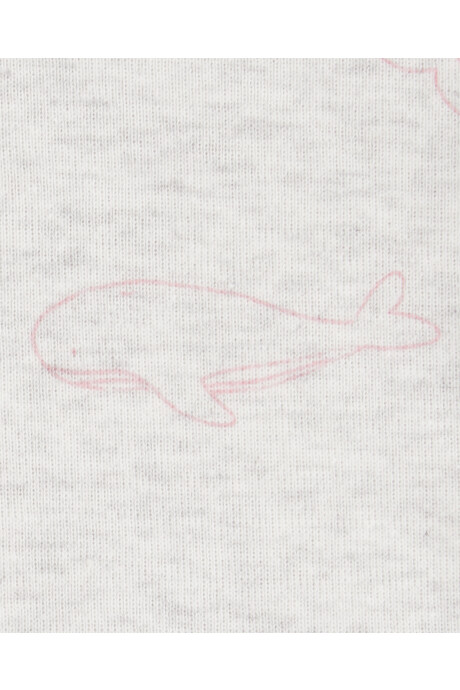 Pack cinco bodies de algodón, diseño animales marinos Sin color