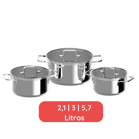 Juego Bateria 6 Piezas Acero Inoxidable Helix Berghoff Juego Bateria 6 Piezas Acero Inoxidable Helix Berghoff
