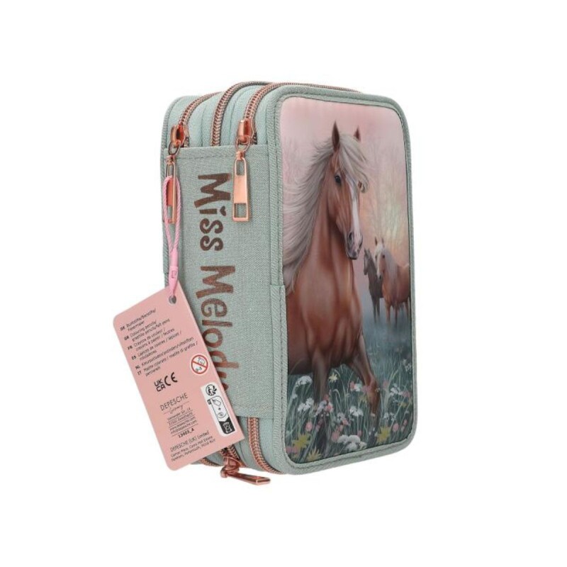 Cartuchera 3 pisos con útiles Miss Melody Cartuchera 3 pisos con útiles Miss Melody