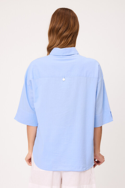 CAMISA CEDENIA POLANCO Celeste