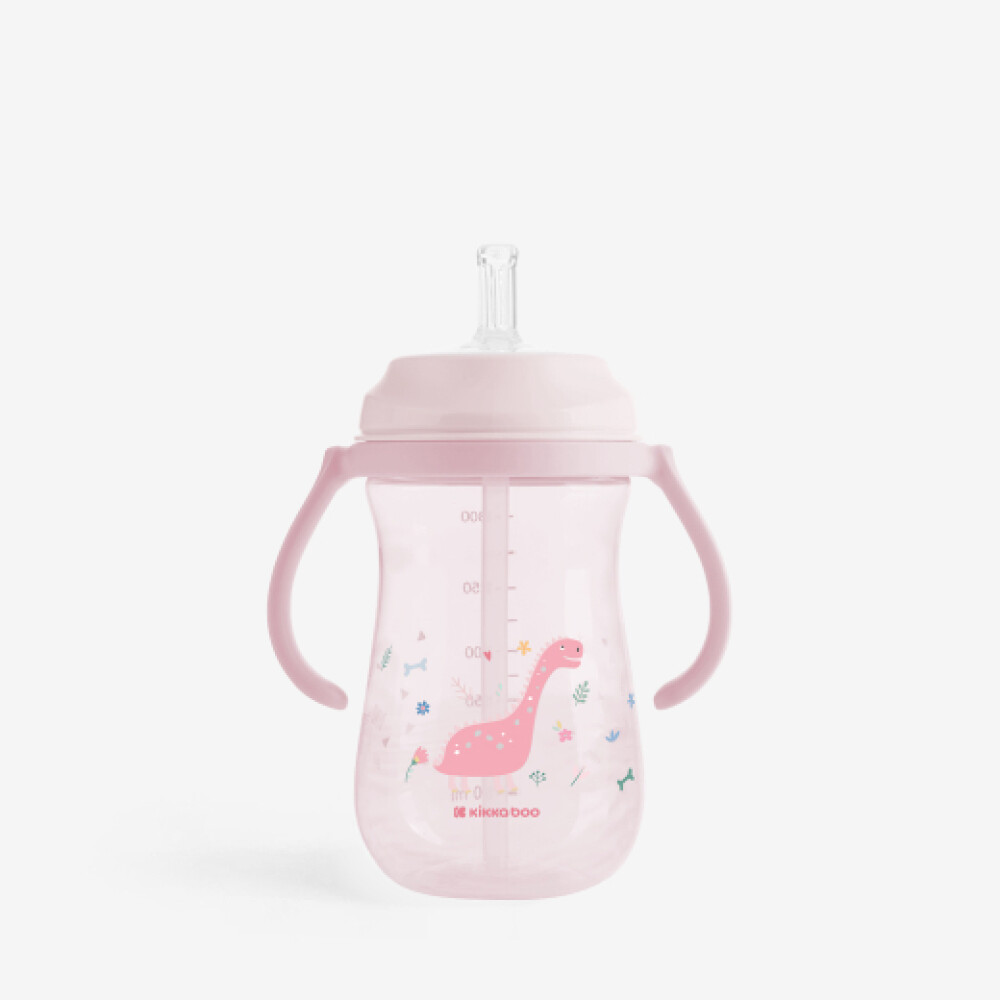 Vaso sorbito DINO Kikkaboo rosa