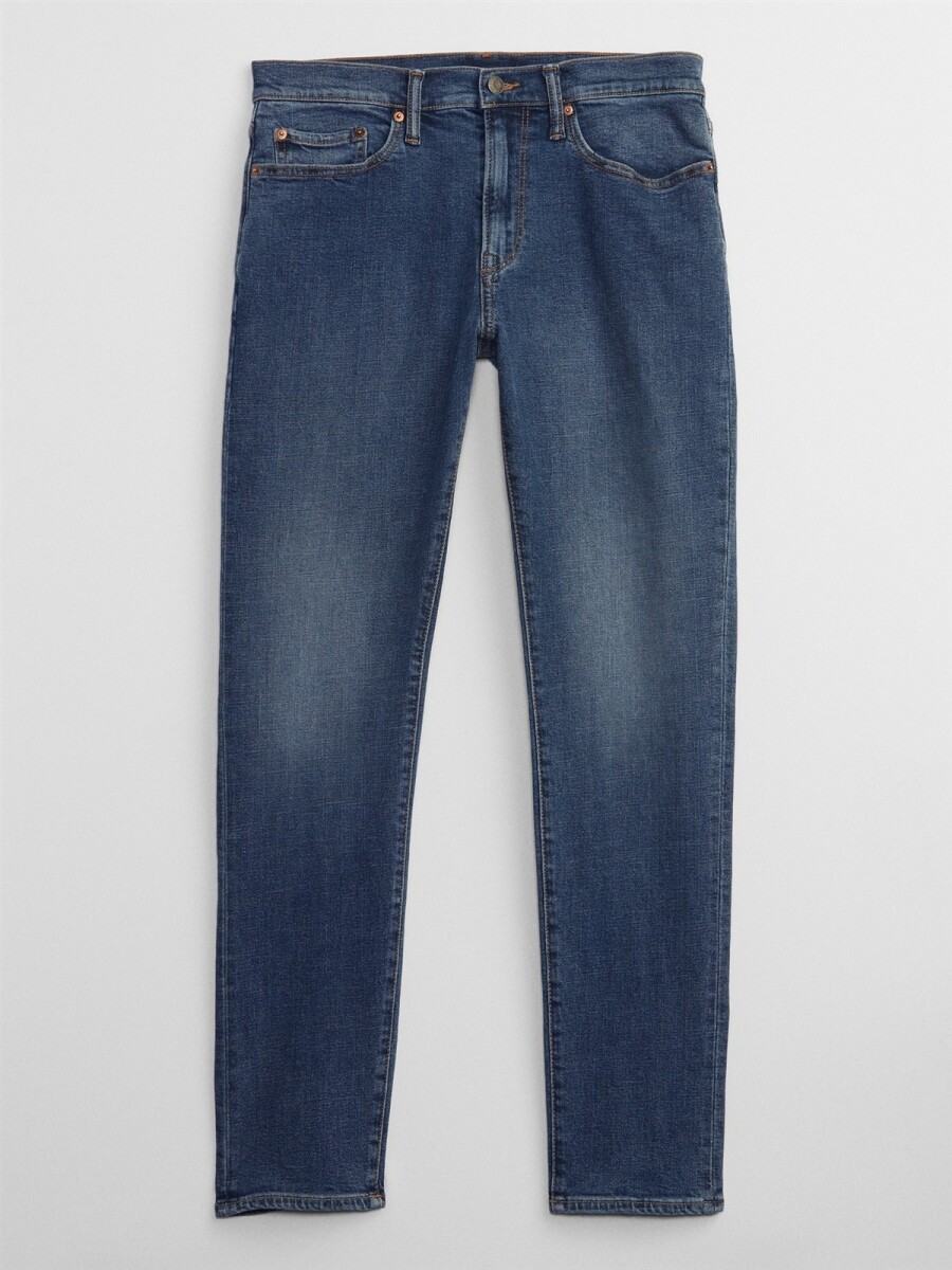 Jean Slim Taper Hombre - Medium Indigo 
