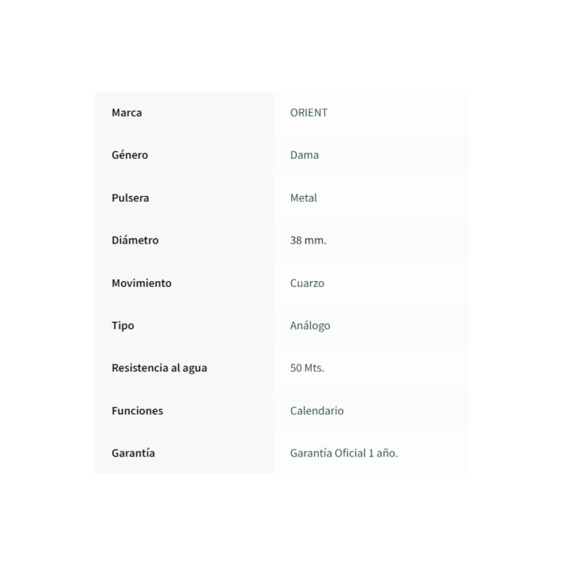 ORIENT Dama RO1141 FRSS1042 R2RX doradorosauniforme