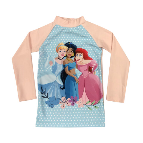 Remera UV Malla Infantil Princesas Disney U