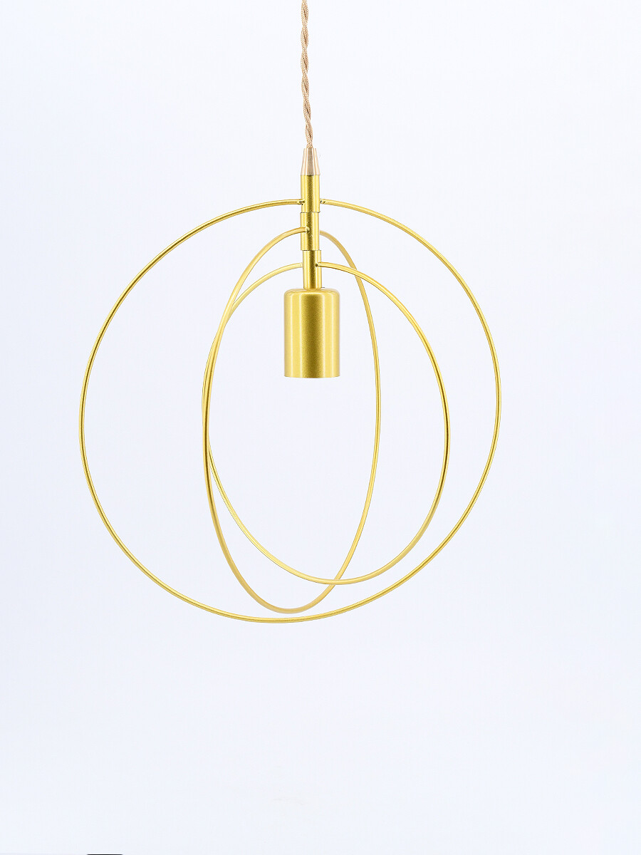 LÁMPARA DE TECHO AROS - DORADO 