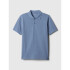 SS SOLID PIQUE POLO BAINBRIDGE BLUE