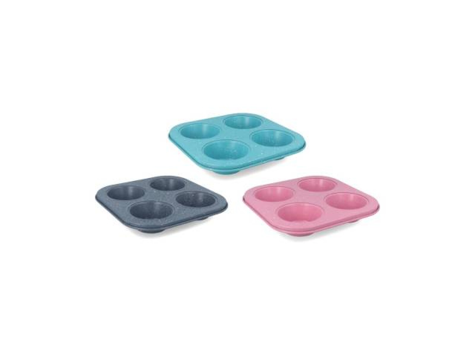 ASADERA 4 MOLDES MUFFINS 18,5X18,5CM 