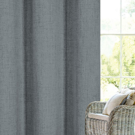 Set x2 Cortina Blackout 140x230 Cm Living Dormitorio Gris Gaspeado Oscuro