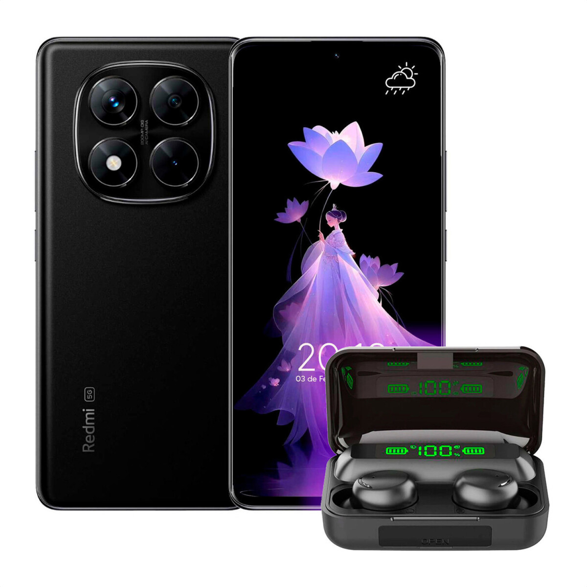 Xiaomi Redmi Note 14 Pro 5g 8/256 Gb + Regalo - NEGRO 