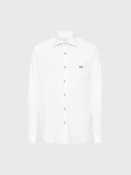 PHILIPP PLEIN - camisa blanca Sugar Daddy corte clásico Blanco