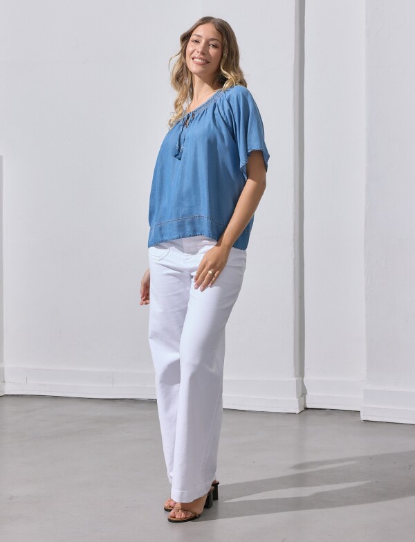 Blusa Punto Smock JEAN