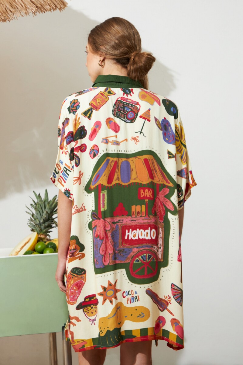 Túnica Beach blanco