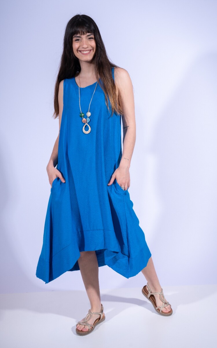 Vestido Polonio - Azul 