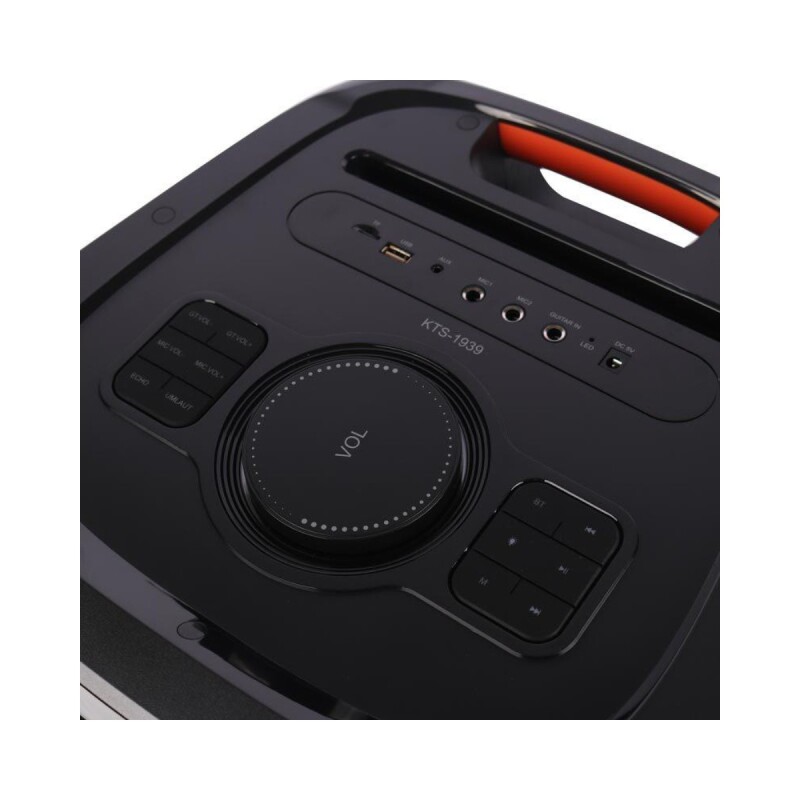 Parlante portatil Bluetooth KTS-1939 2x15" con microfono Parlante portatil Bluetooth KTS-1939 2x15" con microfono