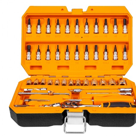 DINGQI JUEGO 46 PIEZAS DADOS 1/4 INDUSTRIAL CR-V Dingqi Juego 46 Piezas Dados 1/4 Industrial Cr-v