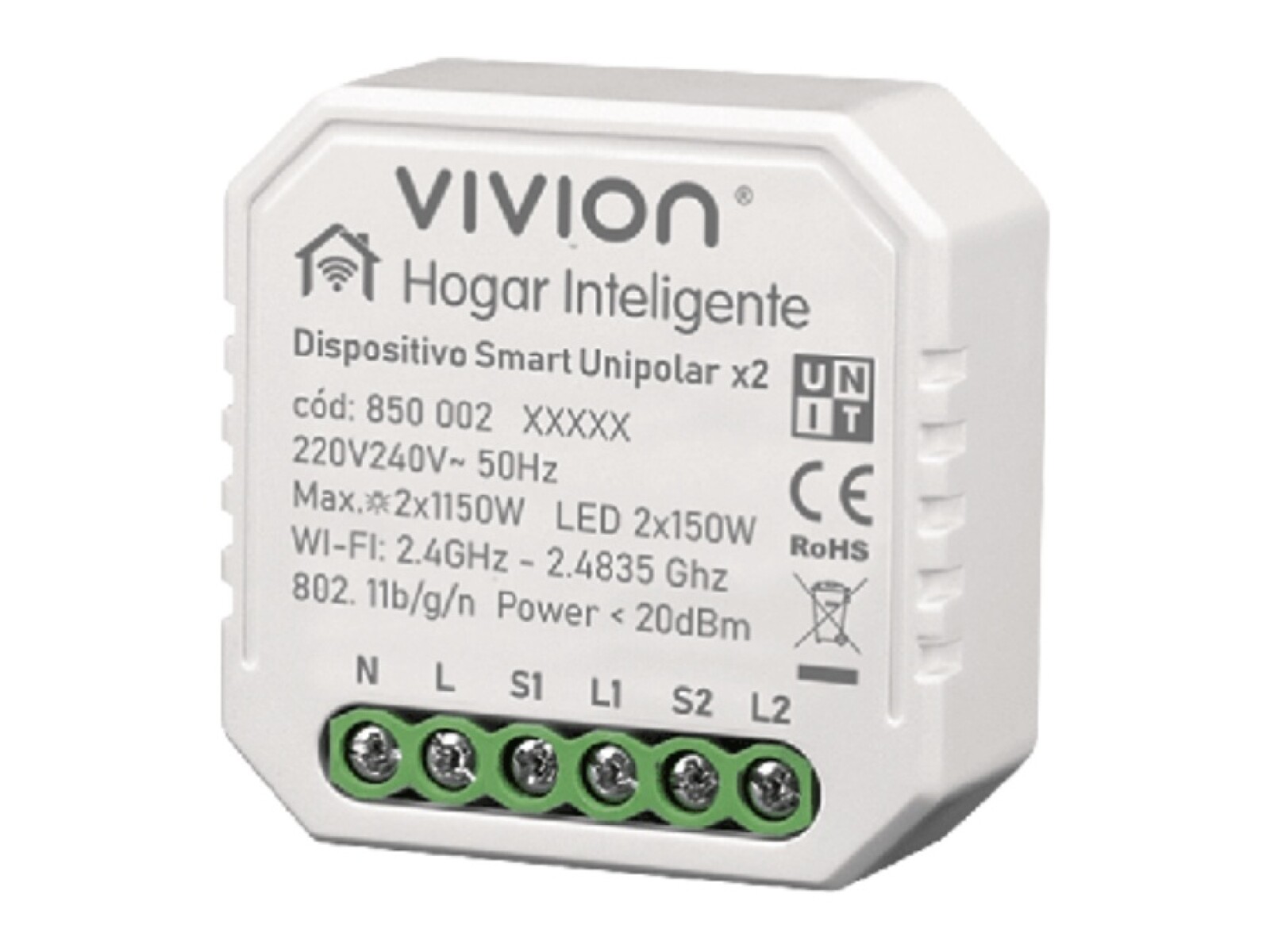 DISPOSITIVO WIFI INT. UNIP. 2x5A. PRESTA PRO 