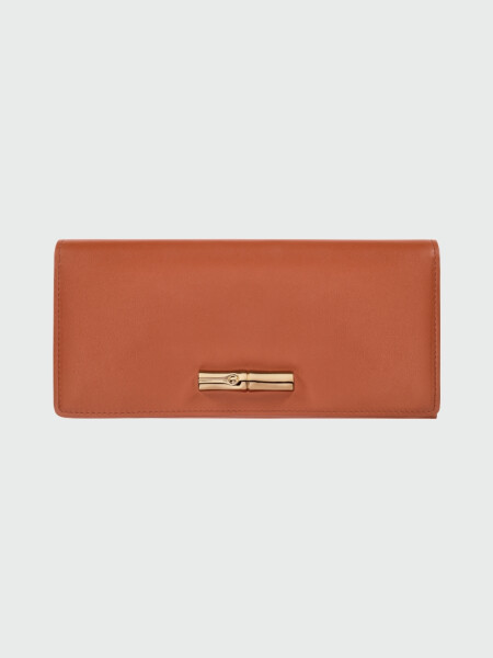 Billetera Larga Continental Le Roseau Sleek Terracota