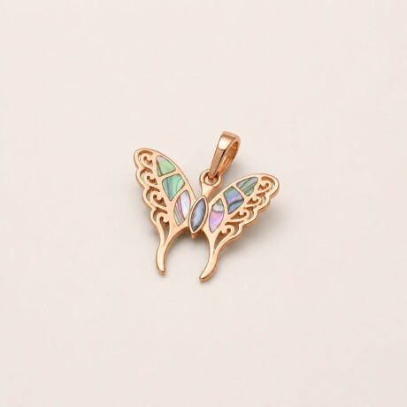 Dije Butterfly - Plata y Baño de Oro Dije Butterfly - Plata y Baño de Oro