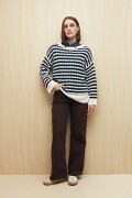 SWEATER EVAN Blanco/Azul