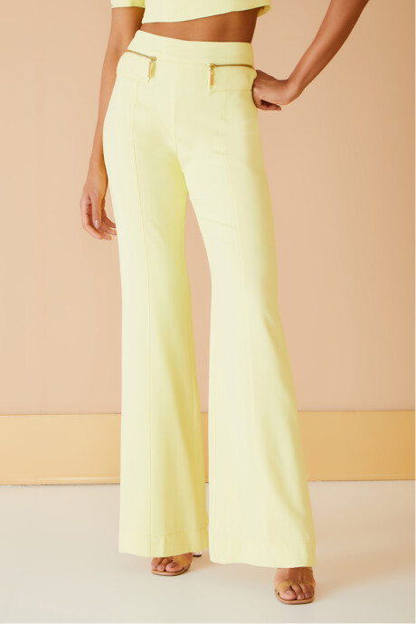 Pantalon Zipper Amarillo