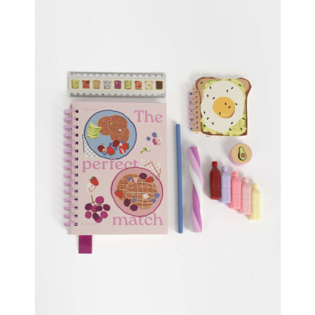 Set De Librería En Estuche Combinacion Multicolor