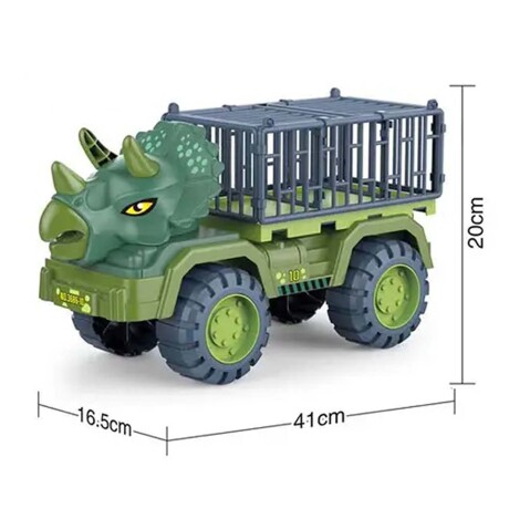 Camión Vehículo Dinosaurio con Animales Juguete para Niños Triceratop