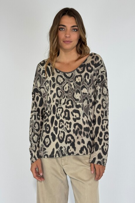 BLUSA SANTANA Vison