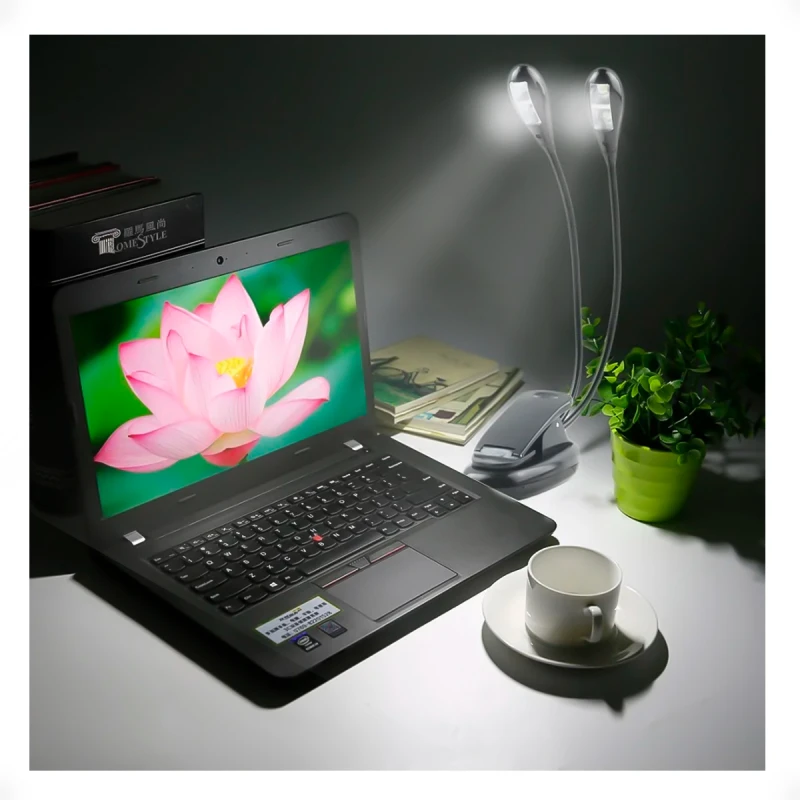Lampara Led Doble Con Pinza Para Lectura Lampara Led Doble Con Pinza Para Lectura