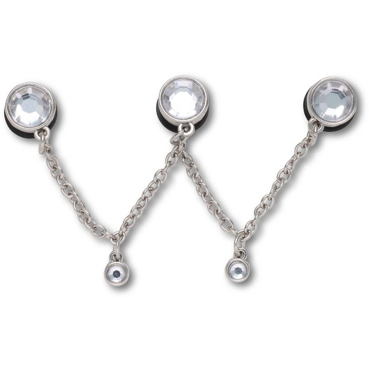 Jibbitz Silver Triple SMT Gem Chain 